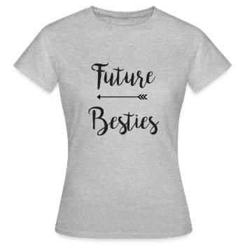 futurs Besties - Partie 1 - T-shirt Femme - gris chiné - Devant - AI Model Female 172 dark (172cm)