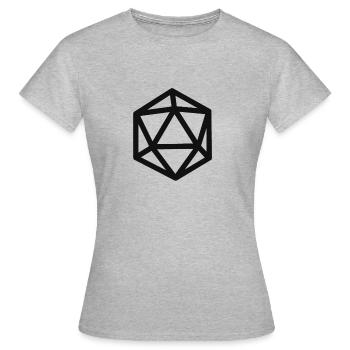 RPG magic dice - T-shirt Femme - gris chiné - Devant - AI Model Female 172 dark (172cm)