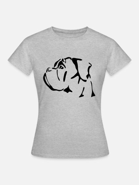 Deutscher Boxer Hunde Hund Wilsigns - Frauen T-Shirt - Grau meliert