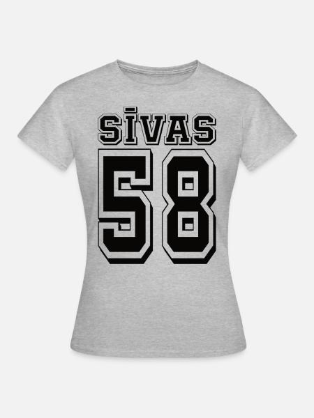 Sivas 58 - Frauen T-Shirt - Grau meliert