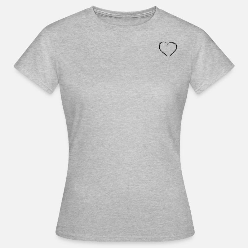 small heart - Women's T-Shirt - heather grey