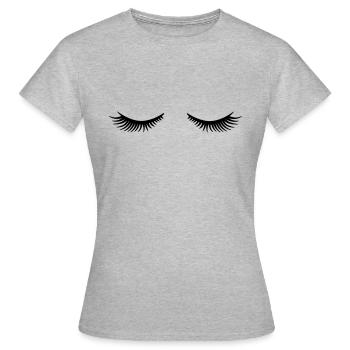 Cils - T-shirt Femme - gris chiné - Devant - AI Model Female 172 dark (172cm)