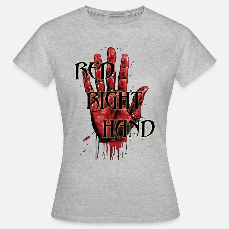 Red Right Hand - Based On The Verse By John Milton - Women's T-Shirt - heather grey