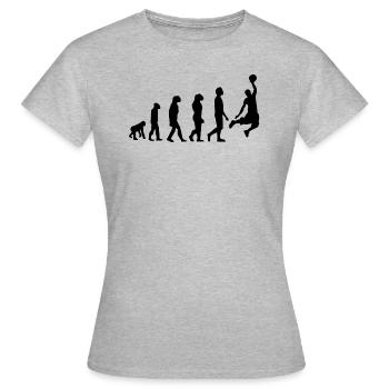 ENTWICKLUNG BASKETBALL - Frauen T-Shirt - Grau meliert - Vorne - AI Model Female 172 dark (172cm)