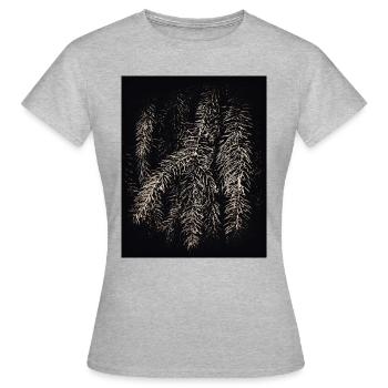 Pines Black - Women's T-Shirt - heather grey - Front - AI Model Female 172 dark (172cm)