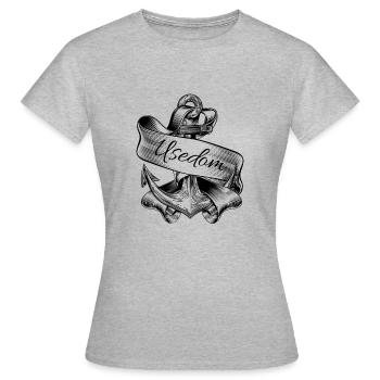 Usedom -Island Usedom-Ostsee holiday - Women's T-Shirt - heather grey - Front - AI Model Female 172 dark (172cm)