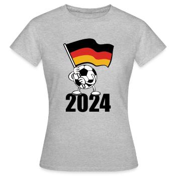 Conte de fées d’été, bal avec drapeau allemand 2024 - T-shirt Femme - gris chiné - Devant - AI Model Female 172 dark (172cm)