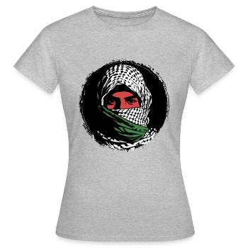 Liberté pour la Palestine - Paix - T-shirt Femme - gris chiné - Devant - AI Model Female 172 dark (172cm)