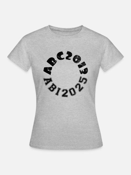 Abi 2025 - Abitur - Spruch - Frauen T-Shirt - Grau meliert