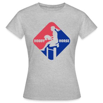 Cheval de loisir - Cheval de loisir - Équitation - Cadeau - T-shirt Femme - gris chiné - Devant - AI Model Female 172 dark (172cm)