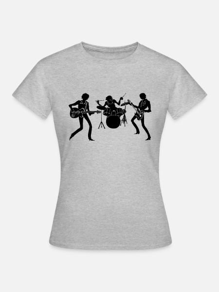 Band - Frauen T-Shirt - Grau meliert