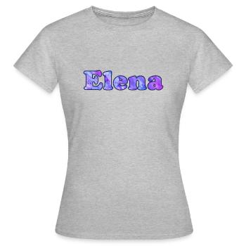 Name: Elena - Women's T-Shirt - heather grey - Front - AI Model Female 172 dark (172cm)