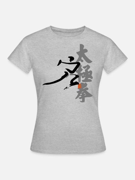 taiji danbian - Frauen T-Shirt - Grau meliert