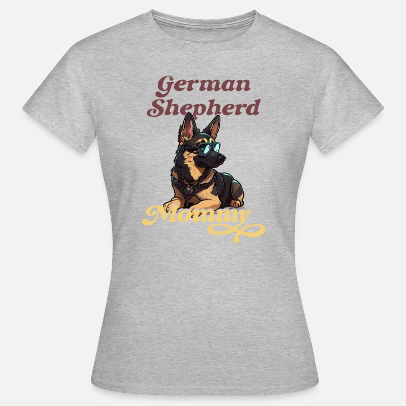 Germany Shepherd Mommy - Women's T-Shirt - heather grey