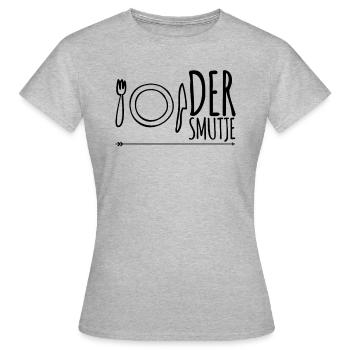 Der Smutje - Frauen T-Shirt - Grau meliert - Vorne - AI Model Female 172 dark (172cm)