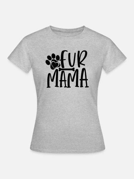 Fell-Mama - Frauen T-Shirt - Grau meliert