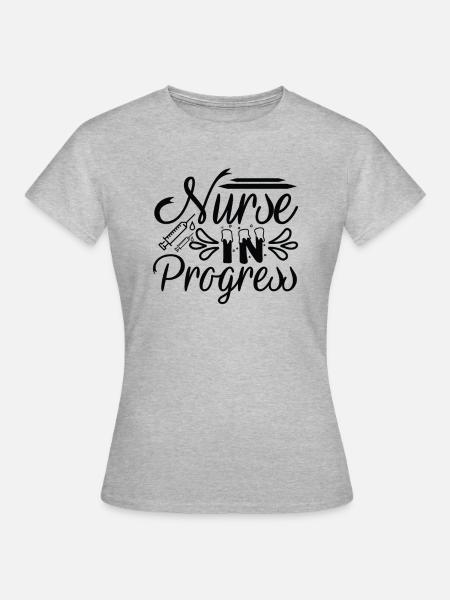 Krankenschwester in Progress - Frauen T-Shirt - Grau meliert