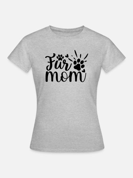 Fell-Mama - Frauen T-Shirt - Grau meliert