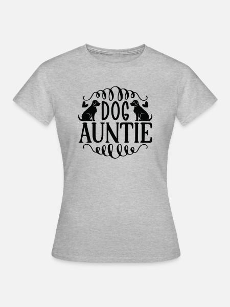 Hunde Tantchen - Frauen T-Shirt - Grau meliert