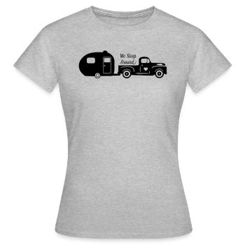 Nous dormons autour - T-shirt Femme - gris chiné - Devant - AI Model Female 172 dark (172cm)