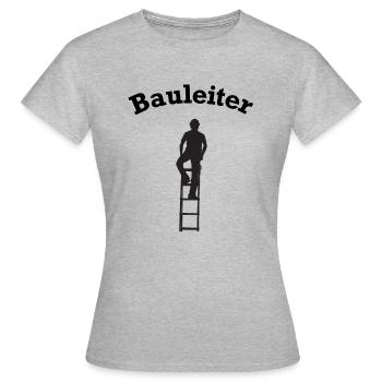 Bauleiter Baustelle Baustellen lustig - Frauen T-Shirt - Grau meliert - Vorne - AI Model Female 172 dark (172cm)