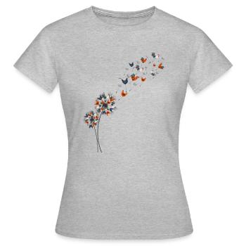 Pusteblume Chicken Gift Gardener - Women's T-Shirt - heather grey - Front - AI Model Female 172 dark (172cm)