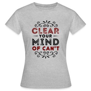 État d' - T-shirt Femme - gris chiné - Devant - AI Model Female 172 dark (172cm)