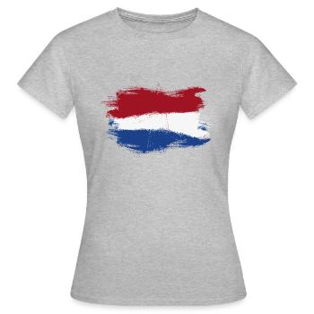 Netherlands Holland flag flag - Women's T-Shirt - heather grey - Front - AI Model Female 172 dark (172cm)