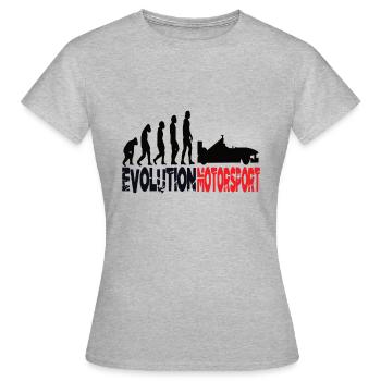 Motorsport - Frauen T-Shirt - Grau meliert - Vorne - AI Model Female 172 dark (172cm)