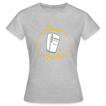 Chaos Inside - Women's T-Shirt - heather grey - Front - AI Model Female 172 dark (172cm)