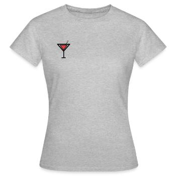 Cocktail - T-shirt Femme - gris chiné - Devant - AI Model Female 172 dark (172cm)