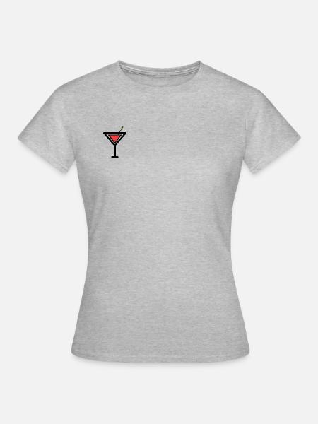 Cocktail - Frauen T-Shirt - Grau meliert
