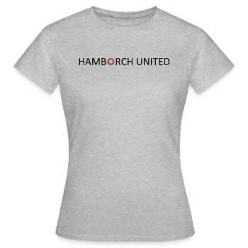 Hamborch United Merchandise - Frauen T-Shirt - Grau meliert - Vorne - AI Model Female 172 dark (172cm)