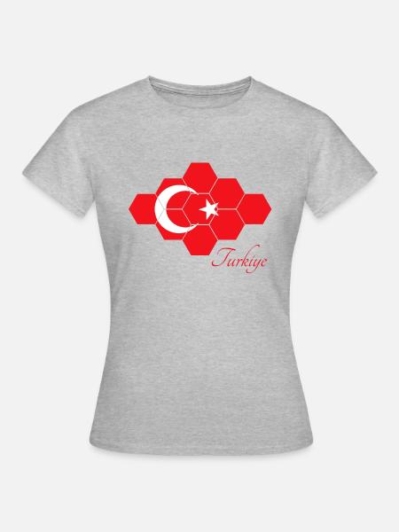 Turkiye - Frauen T-Shirt - Grau meliert