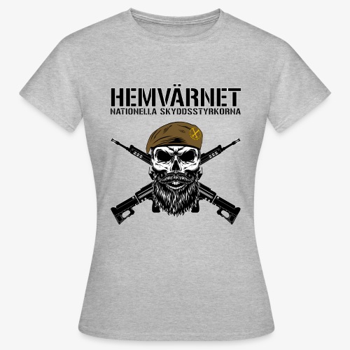 Hemvärnet - Dödskalle med Ak 4C - T-shirt dam