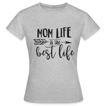mummy - Women's T-Shirt - heather grey - Front - AI Model Female 172 dark (172cm)