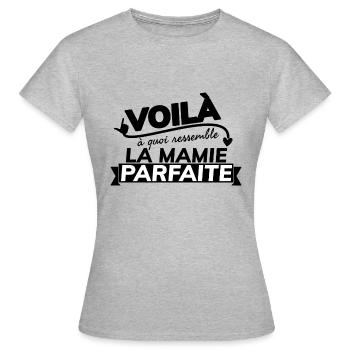 Voilà à quoi ressemble la mamie parfaite. - T-shirt Femme - gris chiné - Devant - AI Model Female 172 dark (172cm)