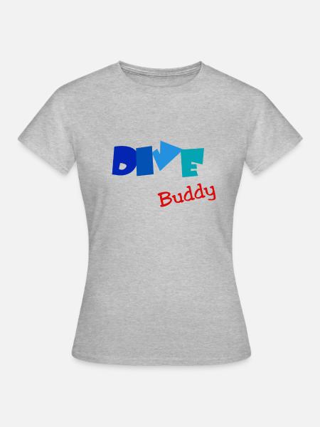 Dive Buddy - Frauen T-Shirt - Grau meliert