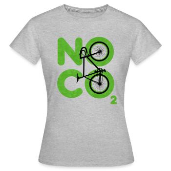 No CO2 - Women's T-Shirt - heather grey - Front - AI Model Female 172 dark (172cm)