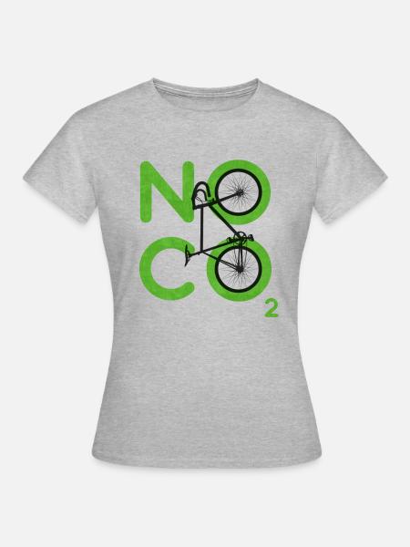 Kein CO2 - Frauen T-Shirt - Grau meliert