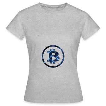 Bitcoin - T-shirt Femme - gris chiné - Devant - AI Model Female 172 dark (172cm)