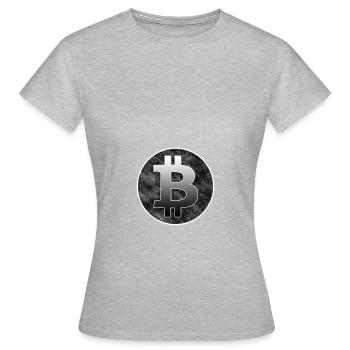 Bitcoin - T-shirt Femme - gris chiné - Devant - AI Model Female 172 dark (172cm)