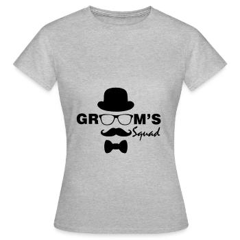 Groom's Squad - Squad of the groom - Women's T-Shirt - heather grey - Front - AI Model Female 172 dark (172cm)