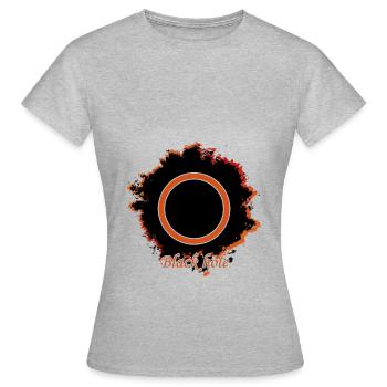 Trou noir - trou noir - T-shirt Femme - gris chiné - Devant - AI Model Female 172 dark (172cm)