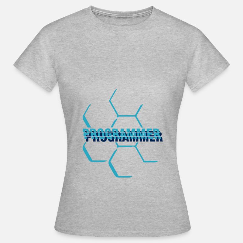 Programmeur informatique - programmeur - T-shirt Femme - gris chiné