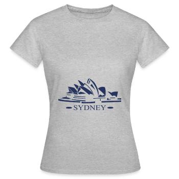 australie sydney- australie sydney - T-shirt Femme - gris chiné - Devant - AI Model Female 172 dark (172cm)