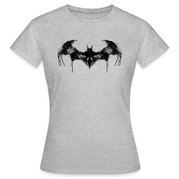 Batman Logo Dark - Frauen T-Shirt - Grau meliert - Vorne - AI Model Female 172 dark (172cm)