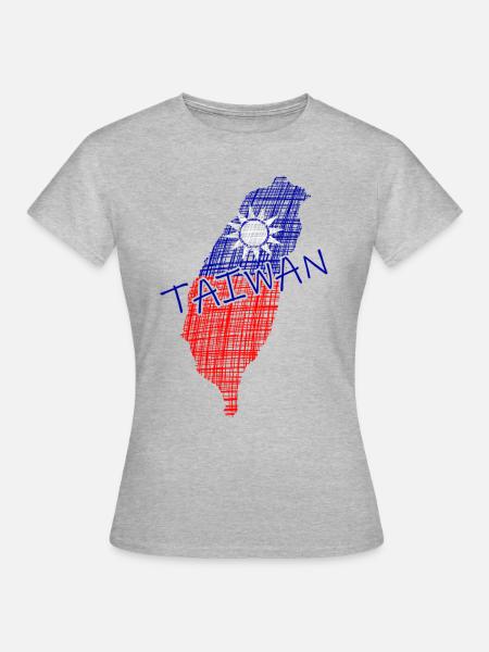Taiwan taipeh - Frauen T-Shirt - Grau meliert