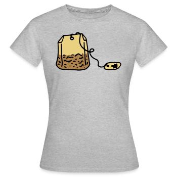 Tea Tea bags Tea drinker Tea time - Women's T-Shirt - heather grey - Front - AI Model Female 172 dark (172cm)