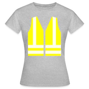 High visibility vest - Women's T-Shirt - heather grey - Front - AI Model Female 172 dark (172cm)